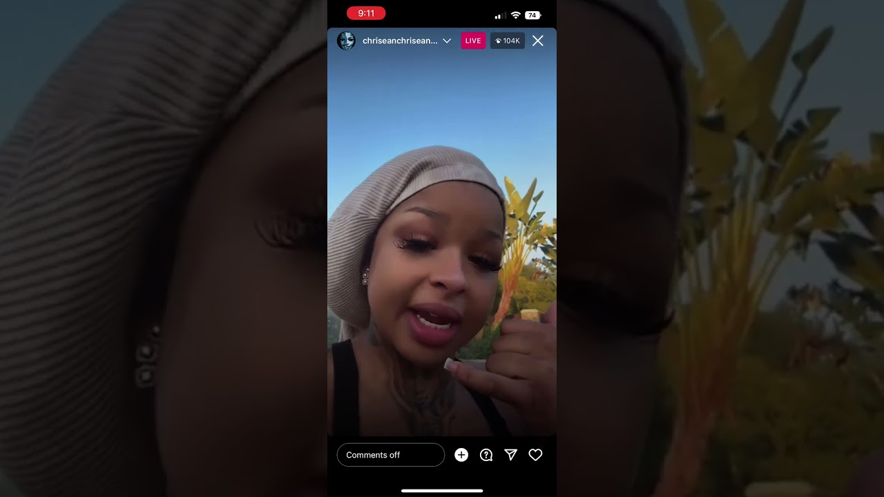 Chrisean Rock Goes Live about Blueface Exposing Their Child Pt.2