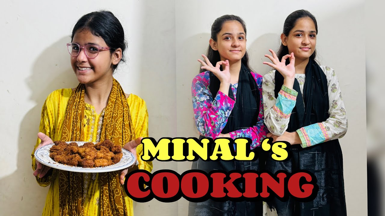Minal First Time Cooking 🧑‍🍳 ll Minal Na Banae  Nuggets 😋