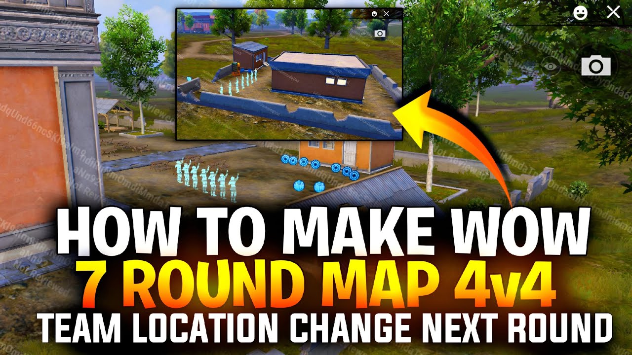 How To Make Wow 4v4 Round Map | Wow 4v4 Round Map Totorial | Wow Erangle Round Map Totorial 