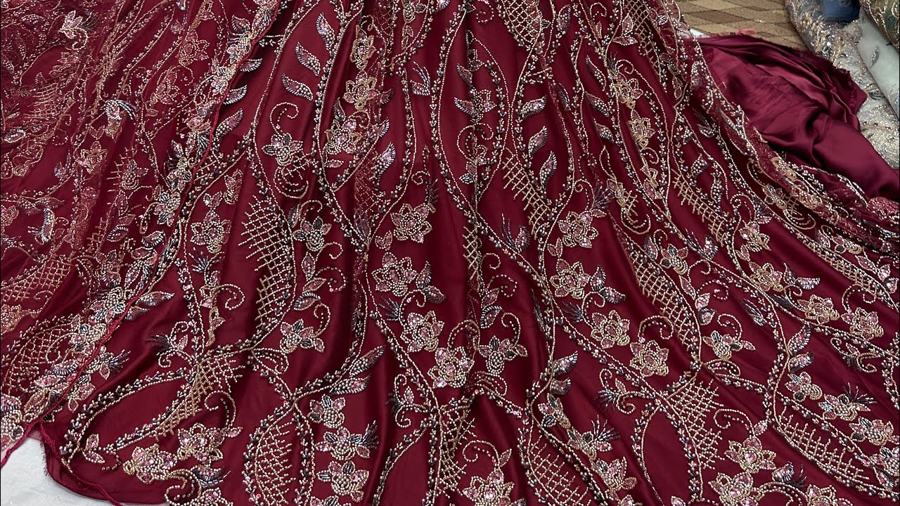 Cutdana Work New Fabric For Valima Reception