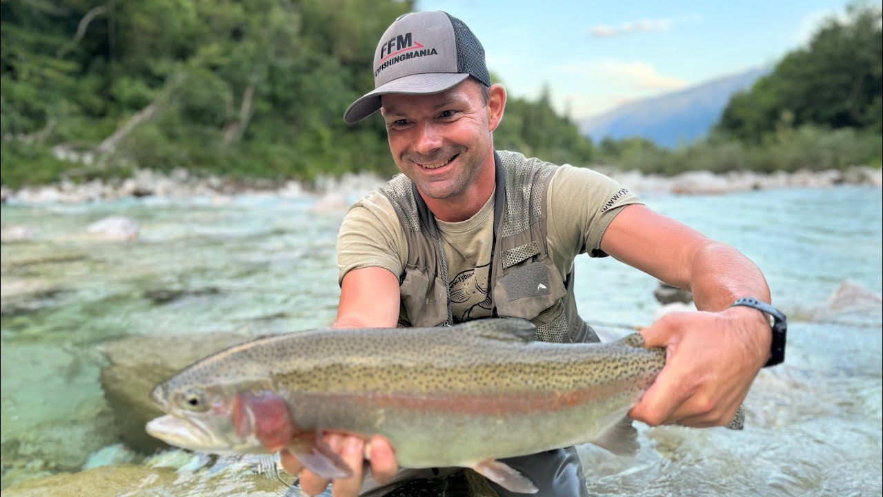 The best summer Flyfishing in rivers Soča, Tolminska, Idrija
