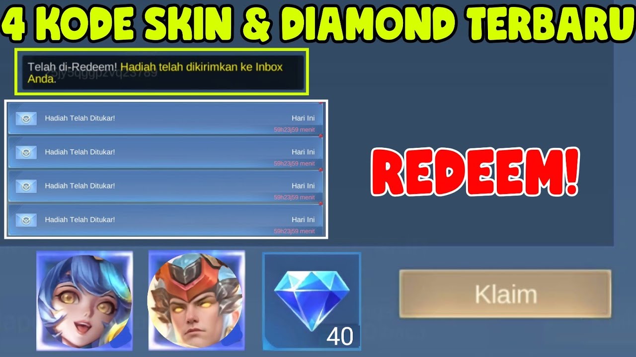 5 KODE REDEEM ML TERBARU - KODE REDEEM MOBILE LEGENDS - KODE REDEEM ML HARI MARET 2026