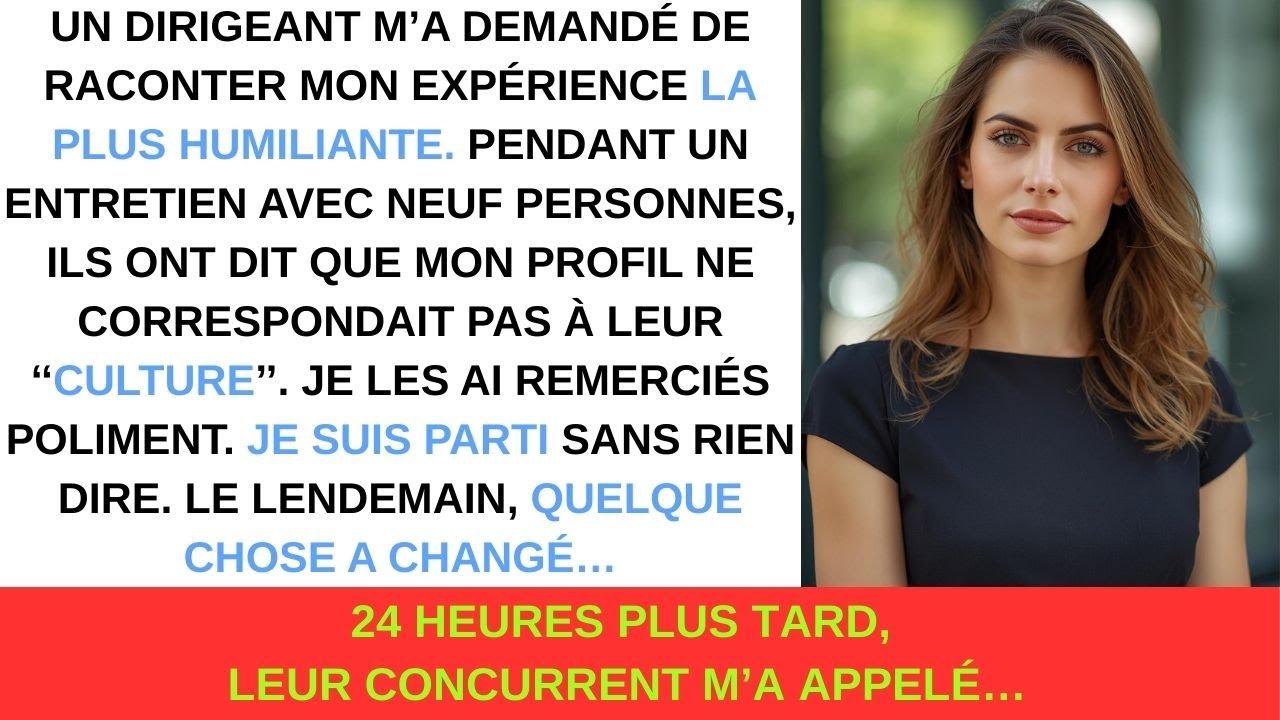 Elle a dit non pendant un entretien..  les conséquences ont choqué tout le secteur