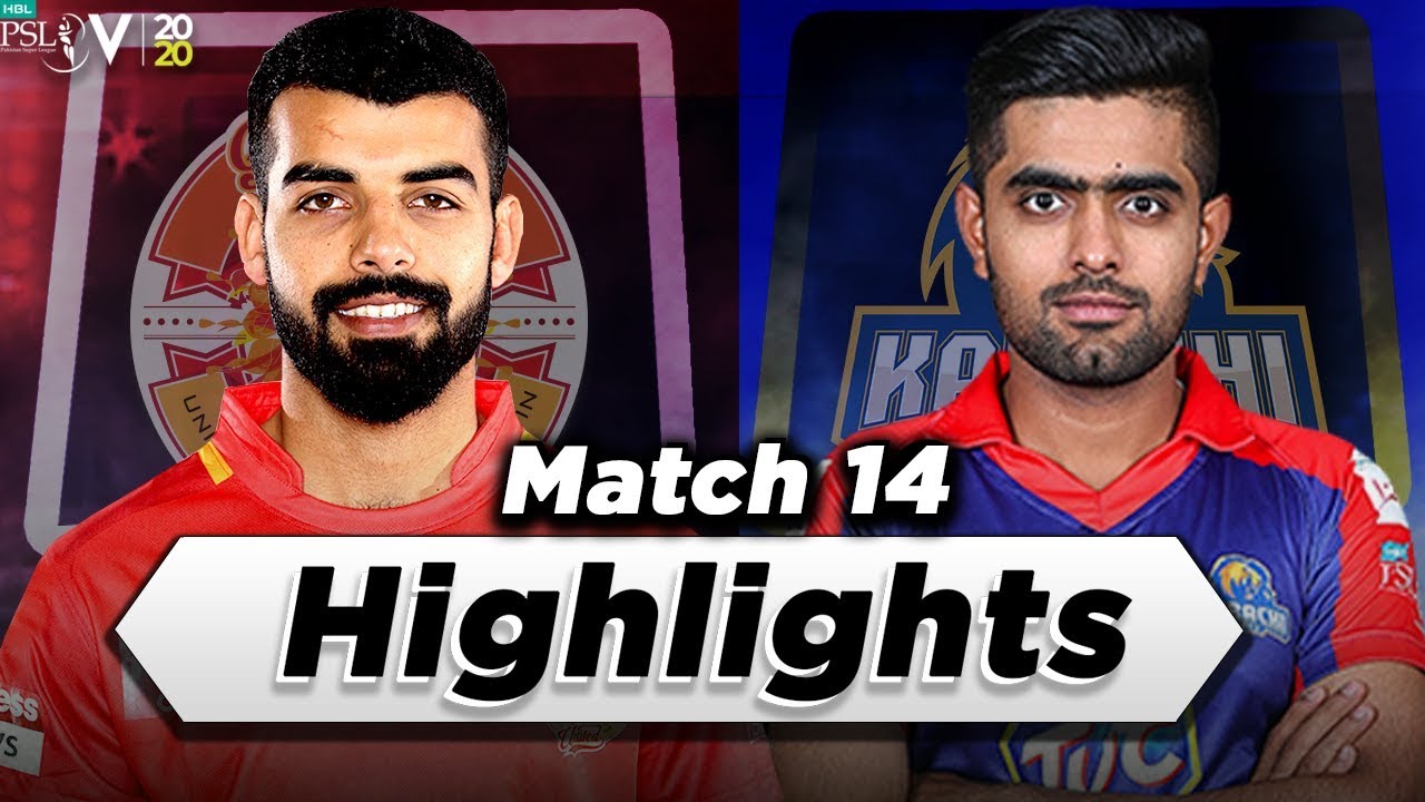 Islamabad United vs Karachi Kings | Full Match Highlights | Match 14 | 1 March | HBL PSL 2020|MB1
