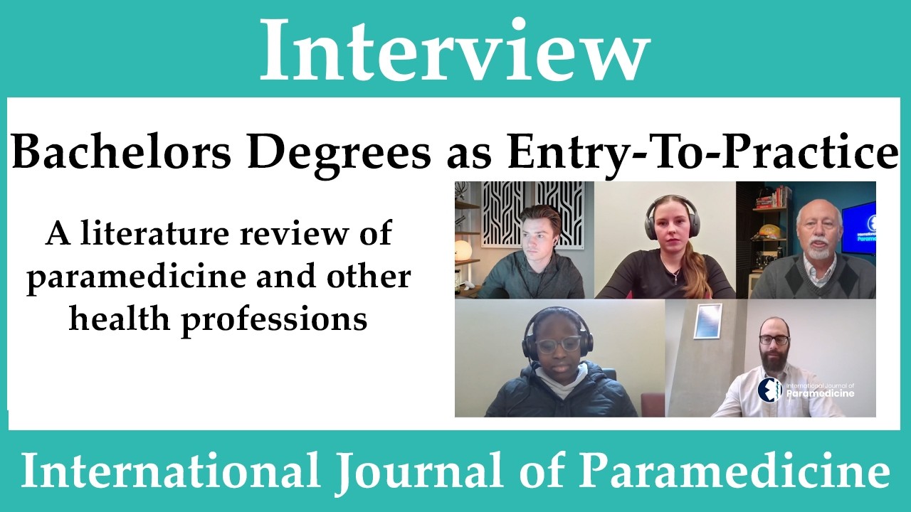 IJOP - Bachelor’s degree as entry-to-practice: A literature review