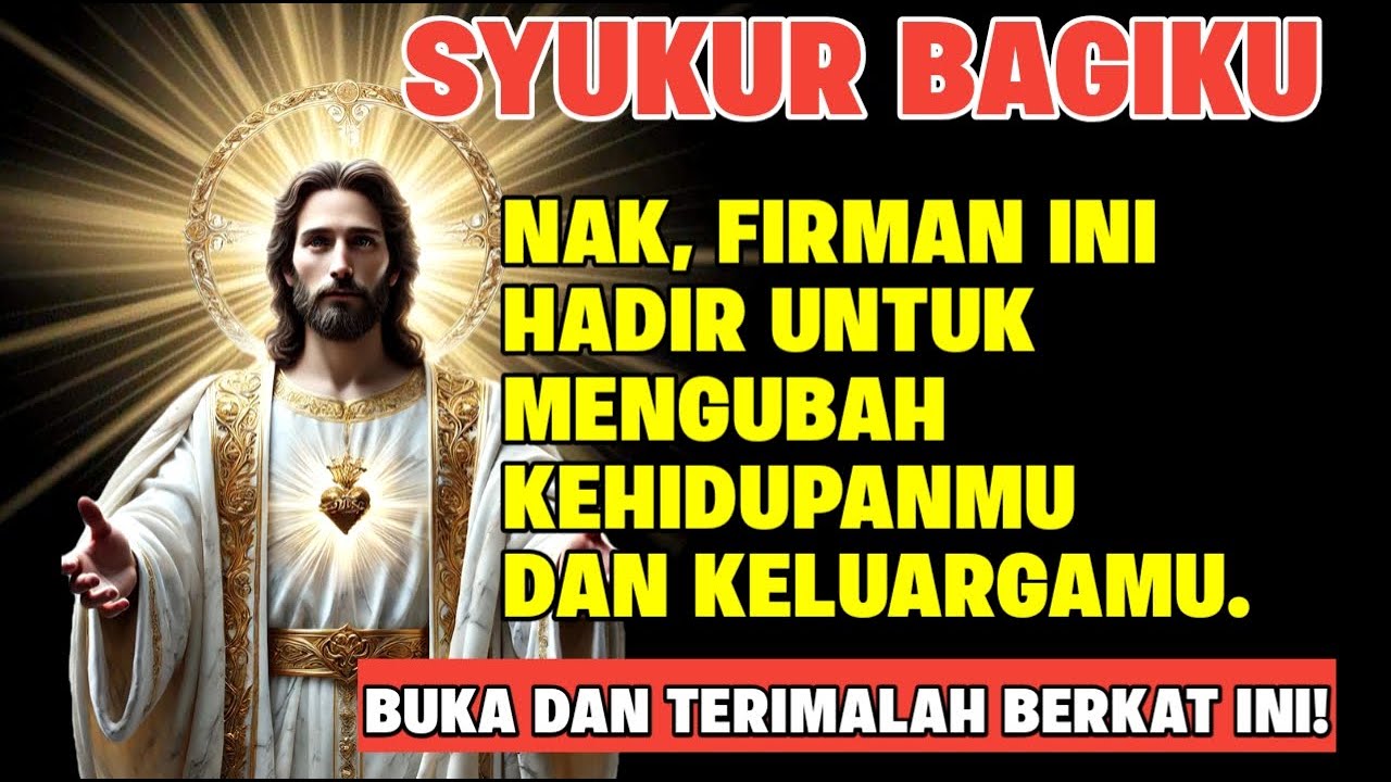KUNCI KEAJAIBAN HIDUP ANDA! PESAN TUHAN UNTUK ANDA HARI INI (BUKTIKAN SENDIRI!)