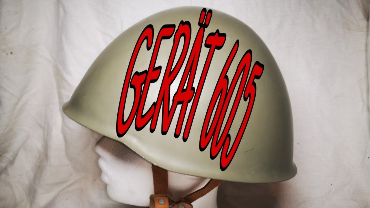Gerät 605 / M82 Stahlhelm NVA Prototyp - SUPER SELTEN!