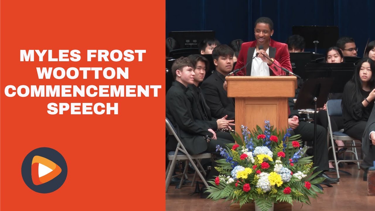 Alumni Myles Frost Speaks at Wootton HS Graduation