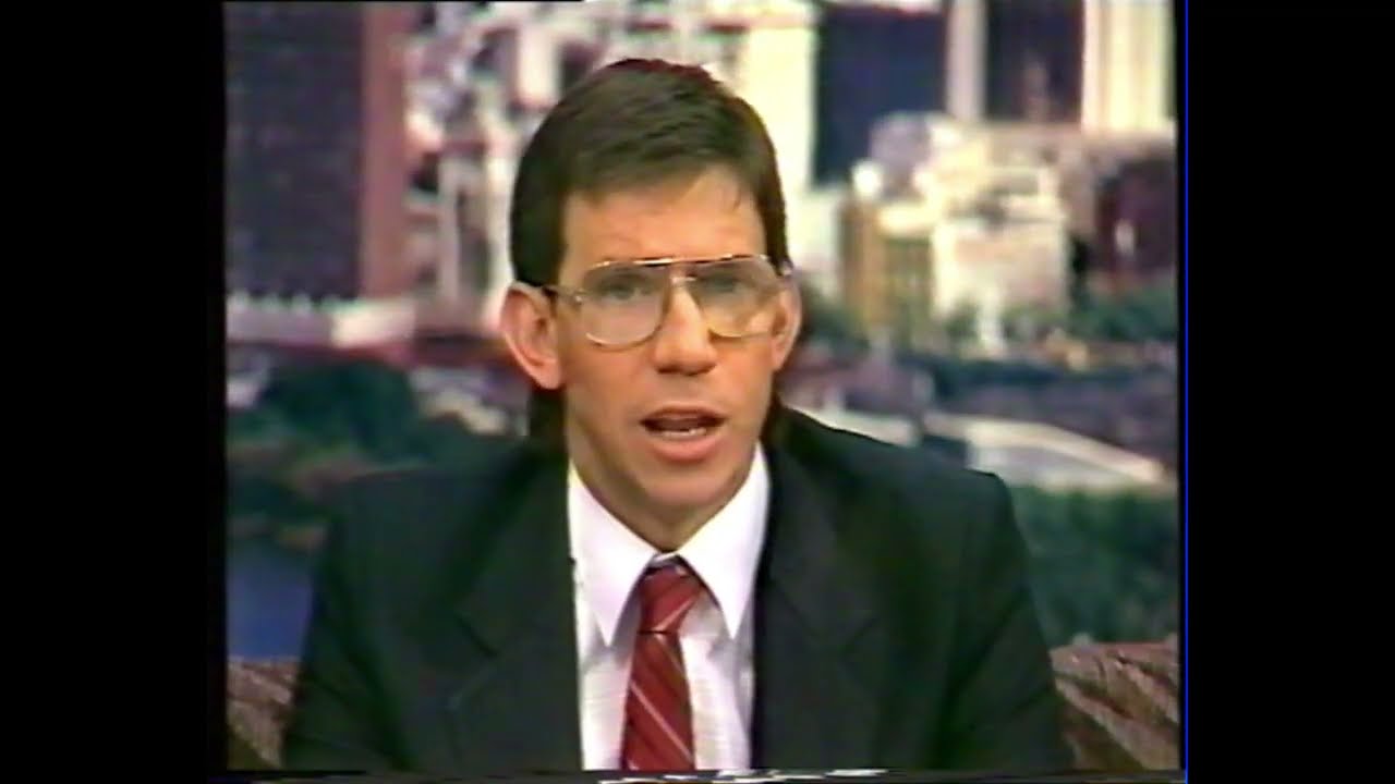 Robert Flower reviews 1989 Round 6 Carlton vs Richmond on World of Sport/Sportsworld