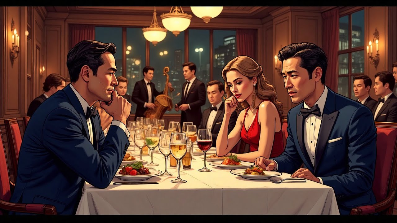 En la cena de la empresa de mi esposa, el compañero de trabajo de mi esposa se estaba riendo...