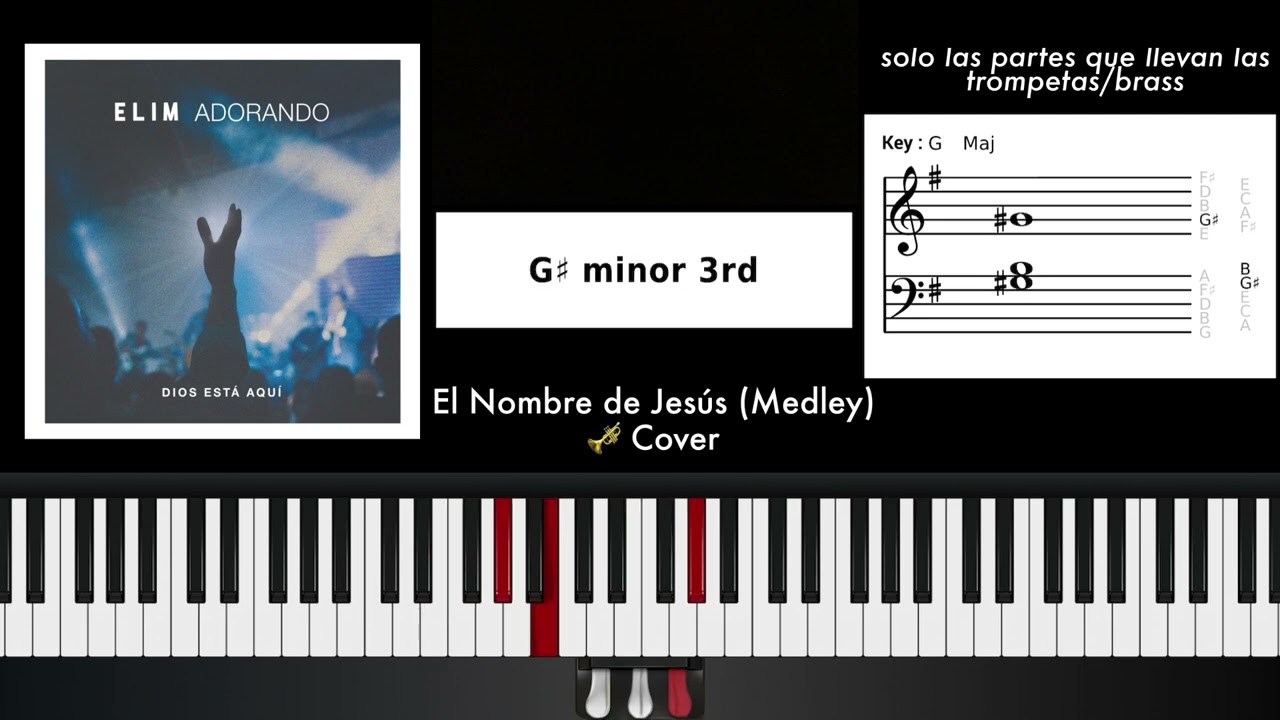 El Nombre de Jesús (Medley) Elim Adorando - Brass Trompeta Piano Cover