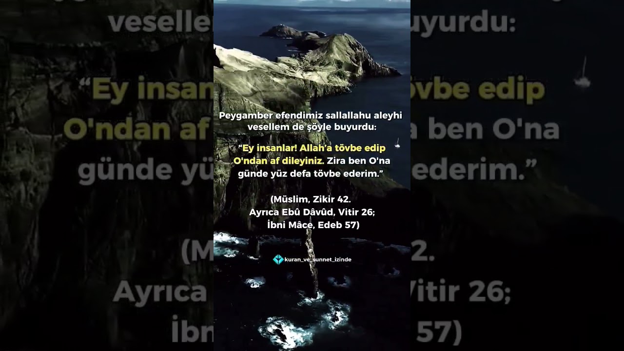 İsl&acirc;mda bir kuldan Tevbe almak var mıdır? #kuran #kuranıkerim #kuranmeali #kesfet #islam #shorts