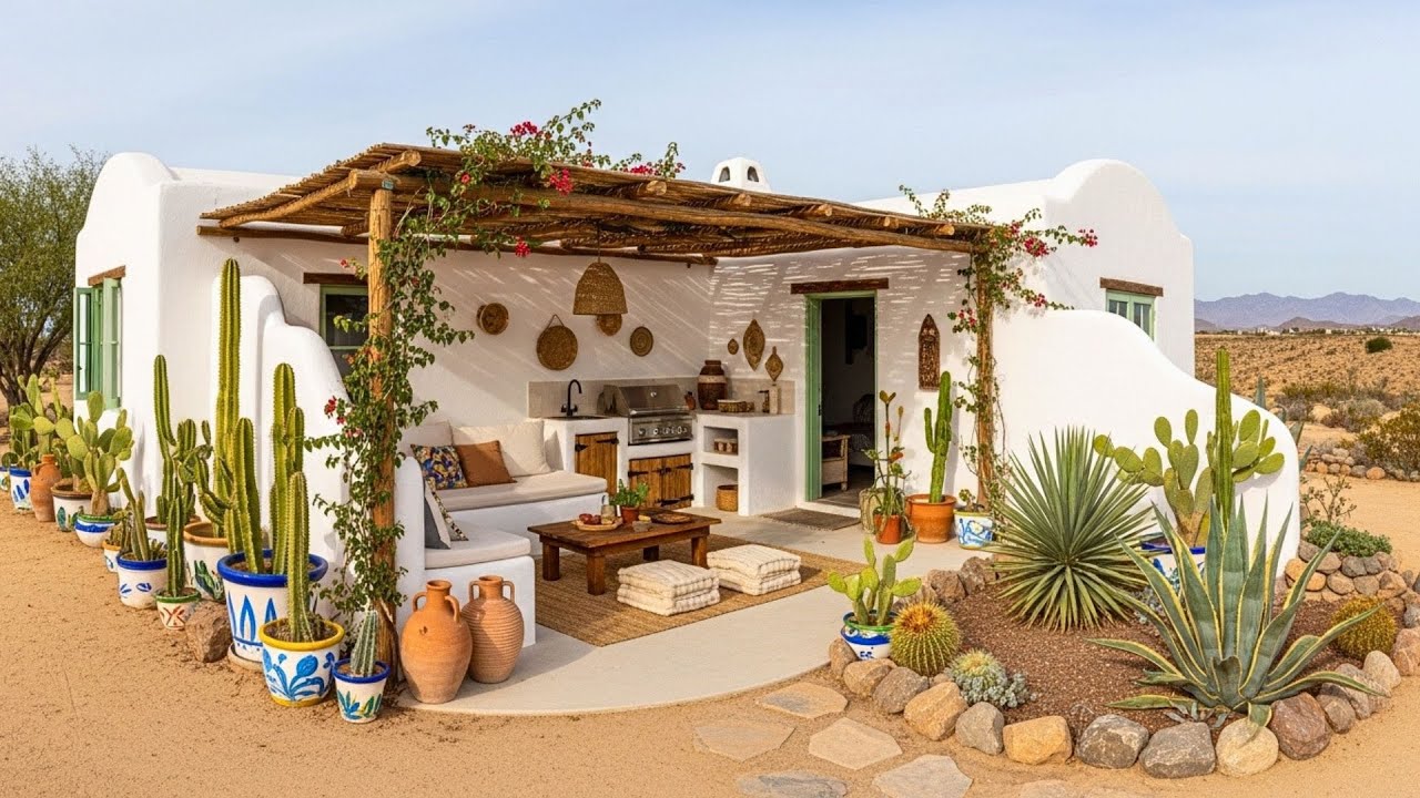 45 Stunning Adobe Tiny Homes With Outdoor Kitchens And Desert Views