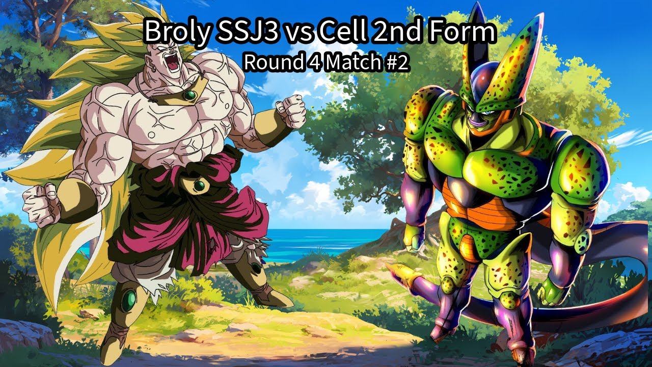 Round 4 Match #2: Broly SSJ3 vs Cell 2nd Form (Dragon Ball Raging Blast 2 Ultimate Tournament)