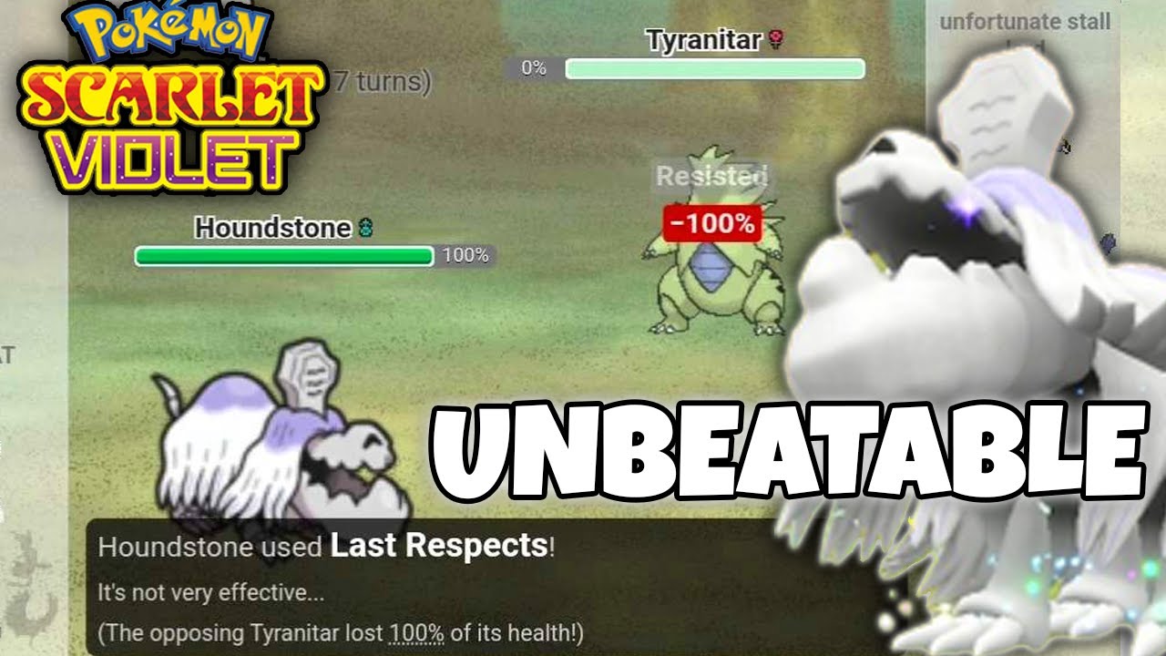 HOUNDSTONE CANNOT BE STOPPED IN POKEMON SCARLET AND VIOLET