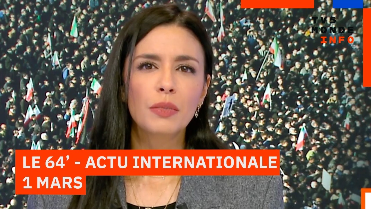 Le 64' - L'actualité internationale du dimanche 1 mars 2026 - TV5MONDE