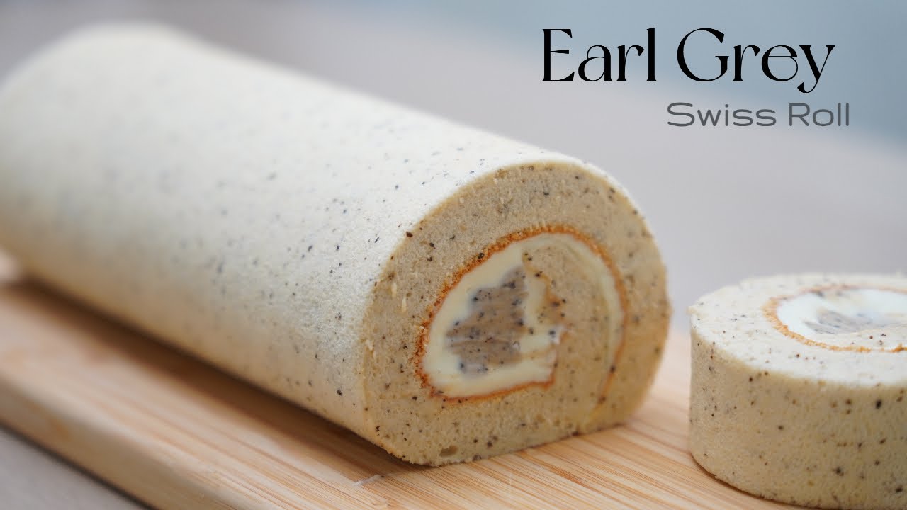 Delicious Earl Grey Swiss Roll Cake Recipe! 伯爵奶酱 瑞士卷