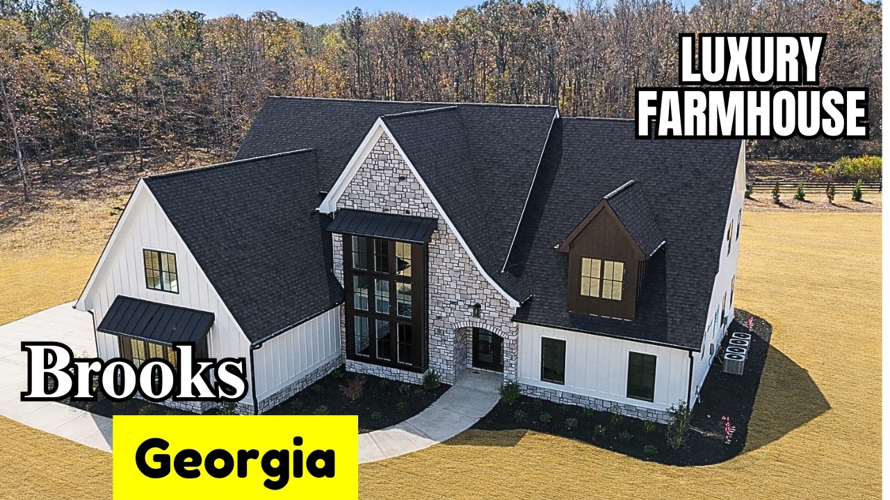 Inside a $1.4M Luxury Farmhouse in Brooks GA | New Construction Tour