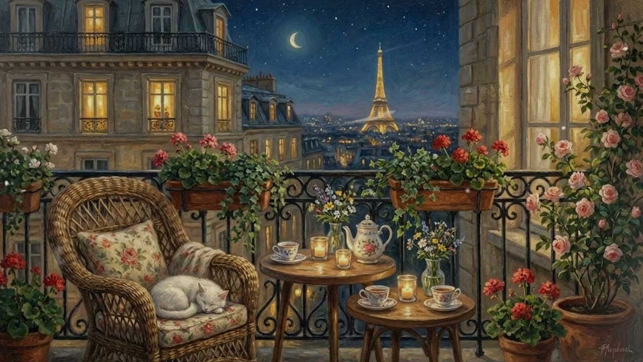 Late Night Paris ❄️ 1940s Oldies Radio Playing Softly | Cozy Vintage Mood