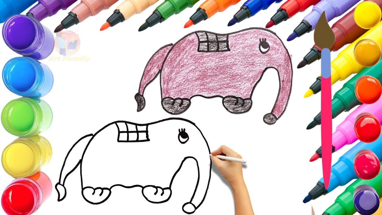 How To Draw cute Lirili Larila Drawing, Painting & Coloring For Kids and Toddlers_🌈🎨