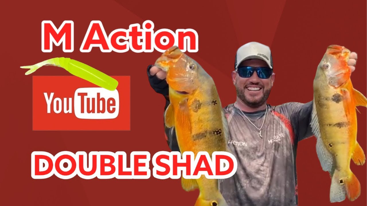 Pegando Dois Tucunarés com a Isca M Action na Montagem Double Shad @MaiconBianchi