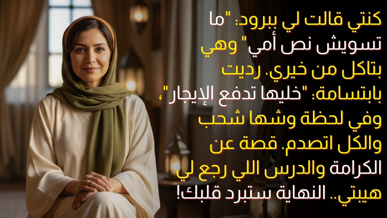 ما تسويش نص أمي!