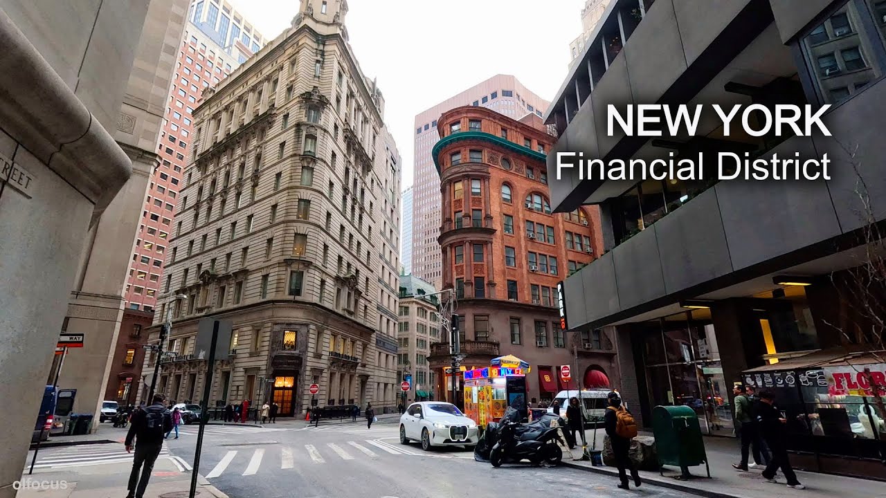 NYC Financial District Walking Tour | Skyscraper Streets, Wall Street & 9/11 Memorial | 4K 60fps