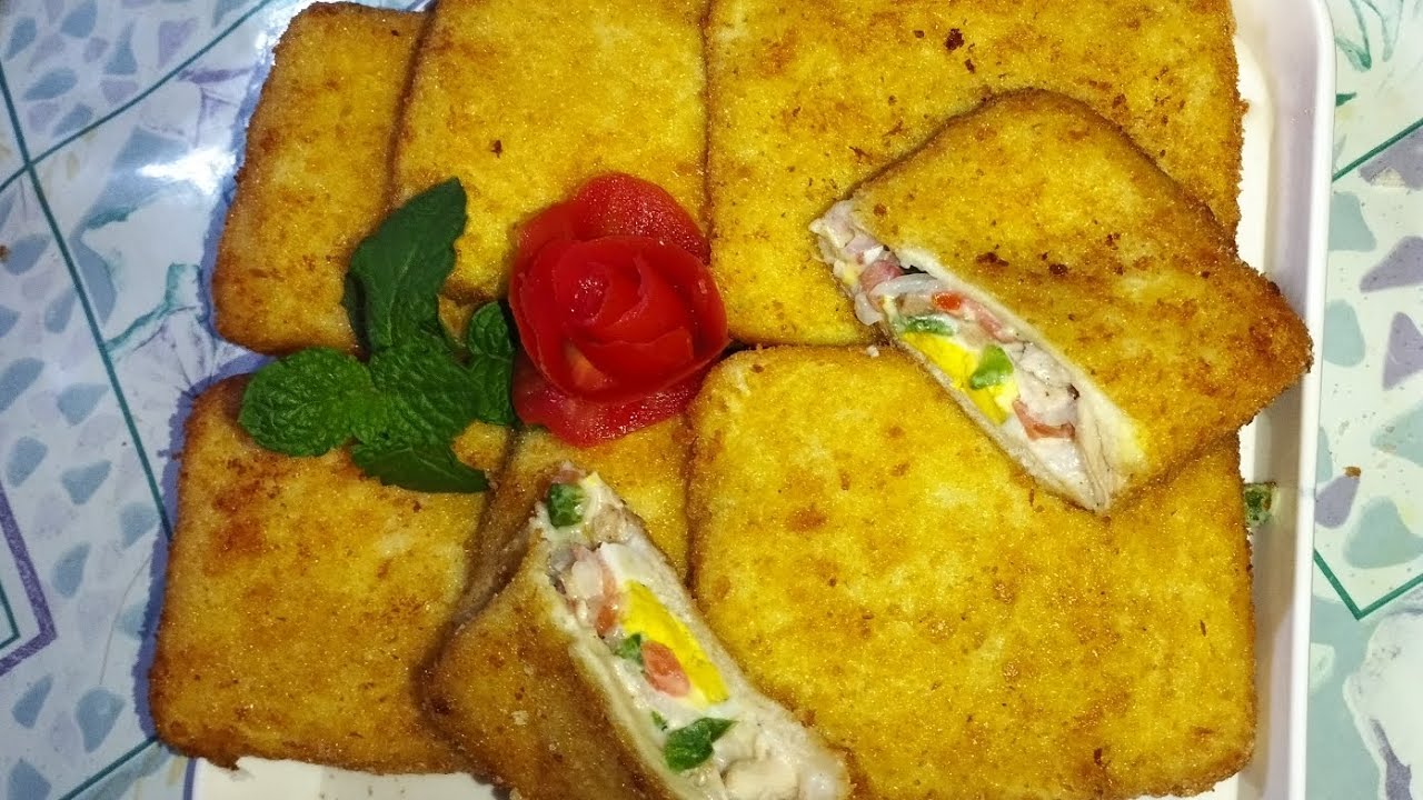 Chicken Egg bread pockets by lifestyle with parveen