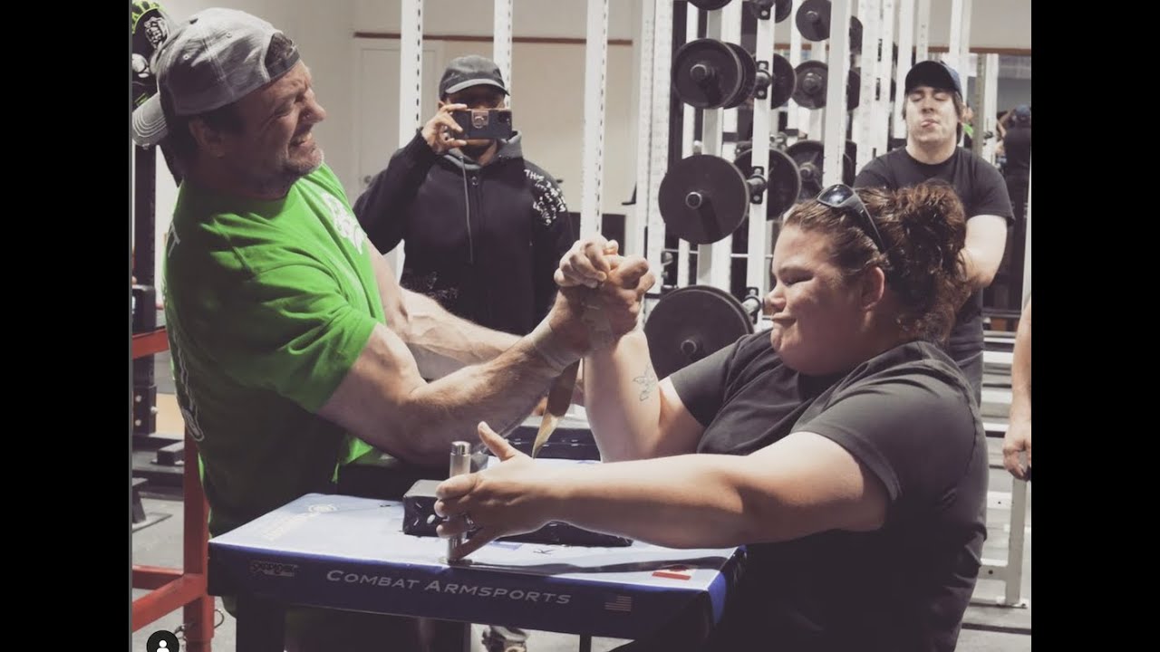 Devon Larratt armwrestling training for Levan for 1 hr