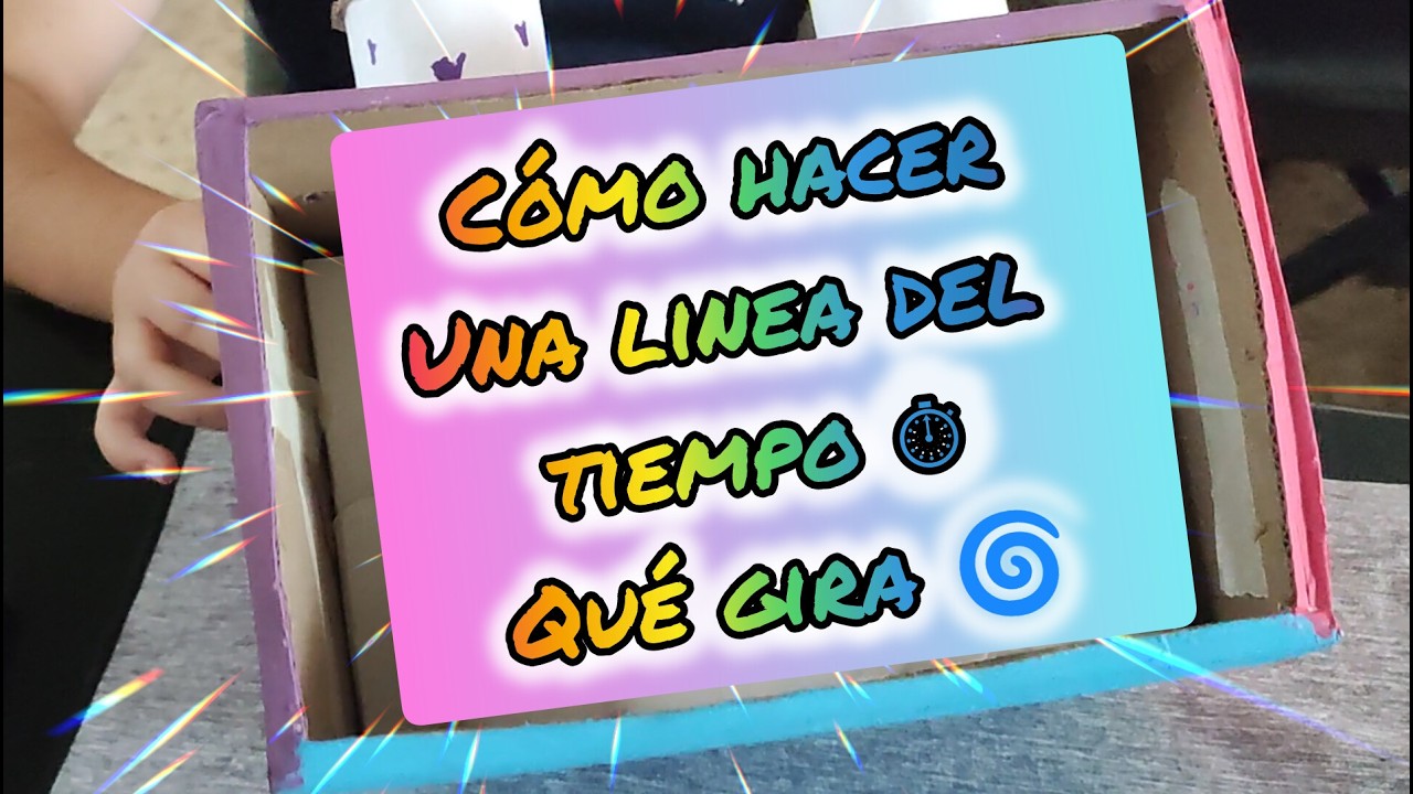 Cómo hacer una línea 📈 del tiempo⌛ giratoria
