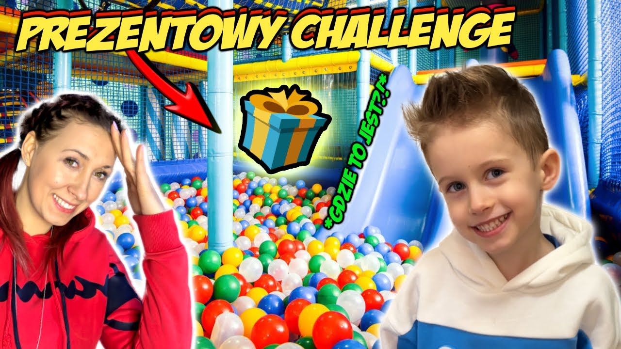 PREZENTOWY CHALLENGE🔴🟣🟡🟢 SZUKAMY NA SALI ZABAW 🎁  Kulki i T-RACERS Vlog #84