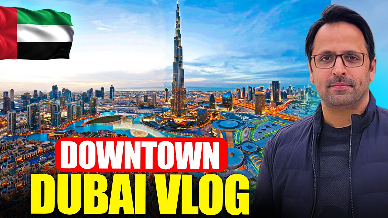Exploring Dubai Downtown 2025 | Burj Khalifa, Dubai Mall & City Lights Vlog