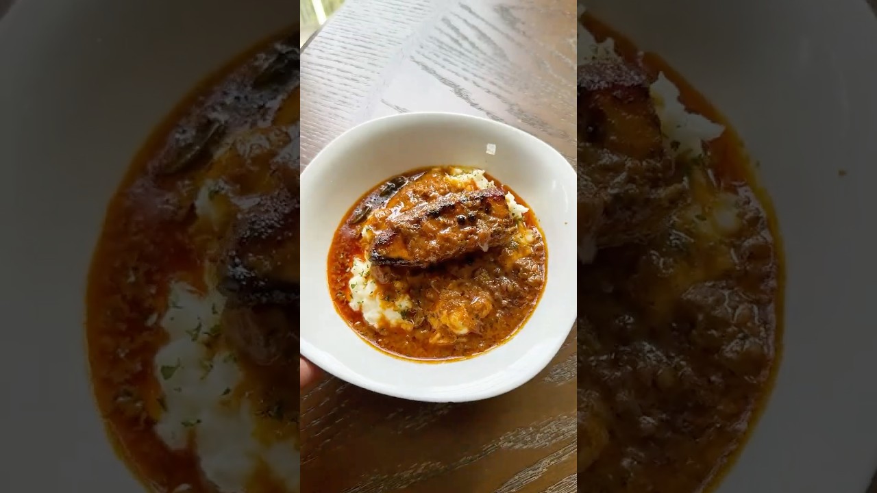 Рыба с нежным картофельным пюре 