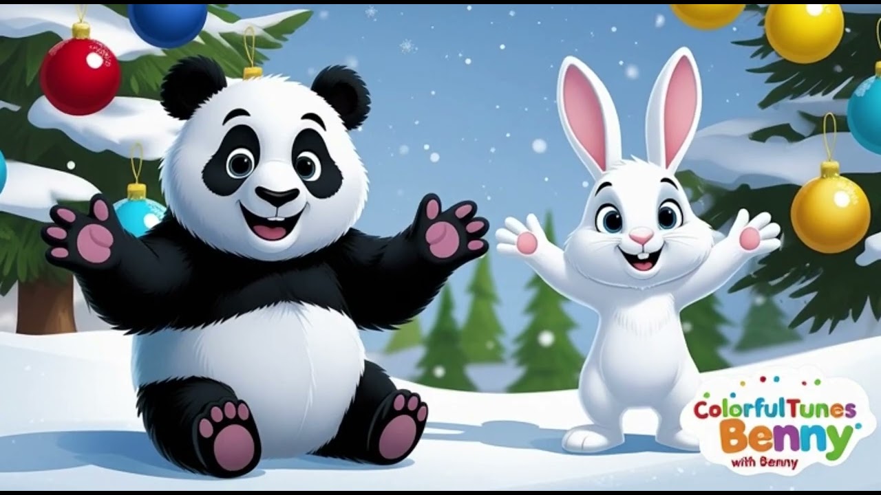 ❄️ Benny’s Snowy Adventure with Panda & Penguin! 🐰🐼🐧 ❄️#wintersong#bennysong#kidssong 