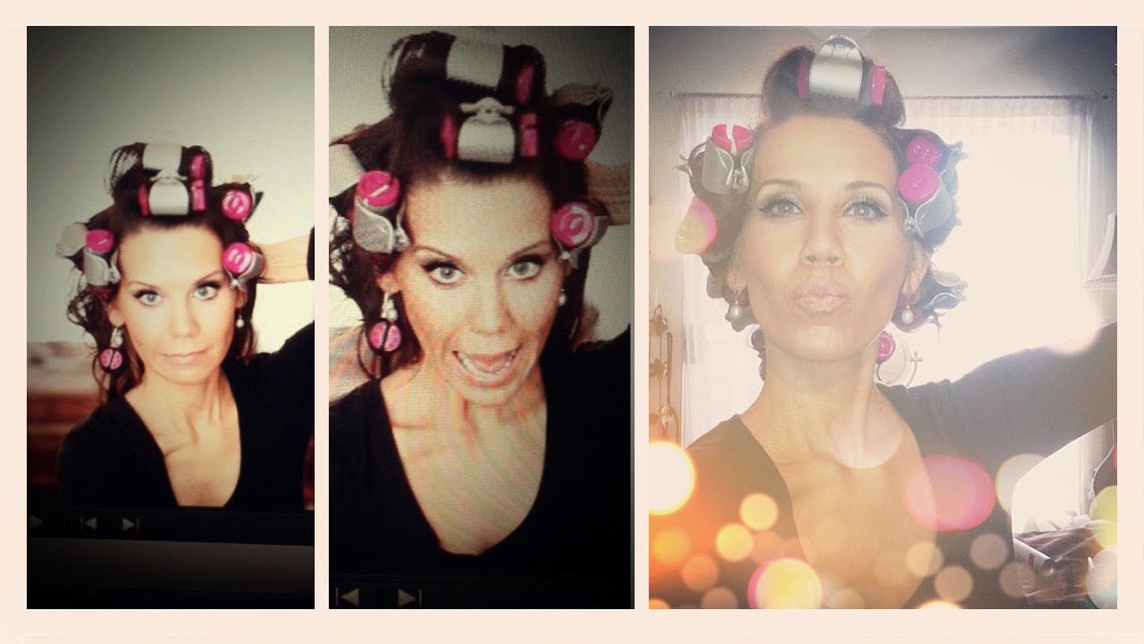 BIG BOUNCY CURLS | Conair Hot Rollers + Spin Pins Tutorial