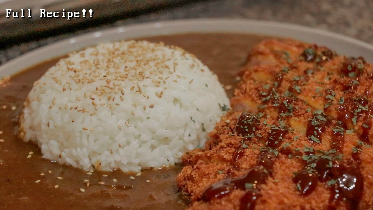 (voice over recipe) How to make the PERFECT Tonkatsu Japanese Curry at home! (full recipe!)