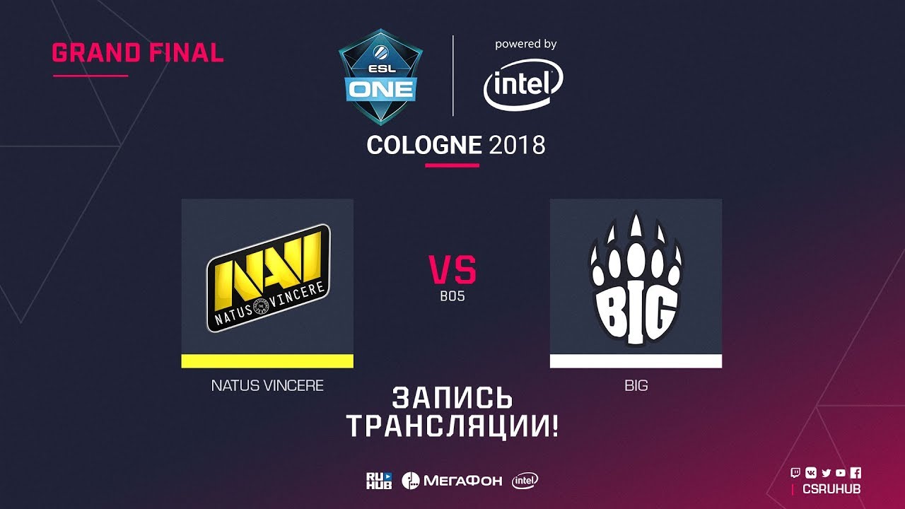 Na`Vi vs BIG - ESL One Cologne 2018 Grand final - map3 - de_train [CrystalMay, yxo]