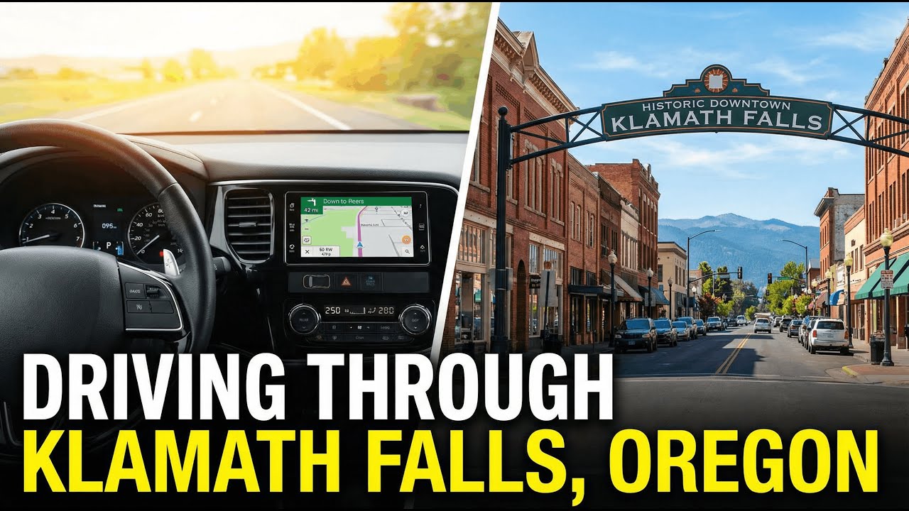 Driving Through Klamath Falls, Oregon