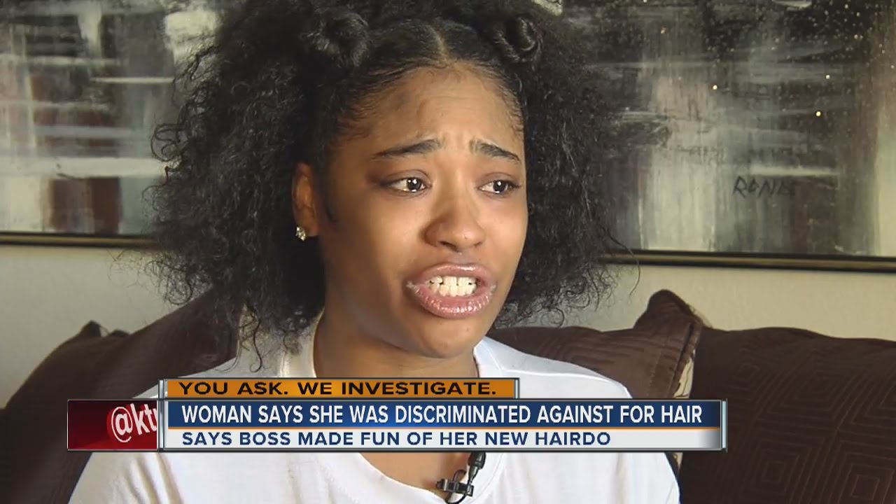 Woman says she was discriminated against because of her hair