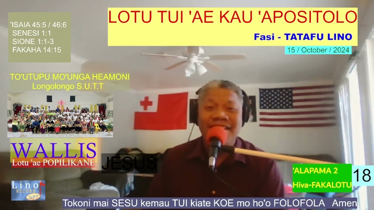 WALLIS - LOTU TUI 'AE KAU 'APOSITOLO - Tatafu Lino (Fakafasi)