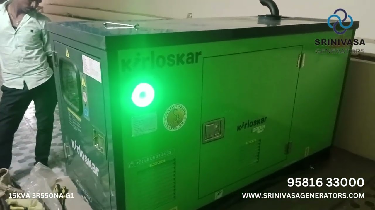 15kVA Kirloskar iGreen Diesel Generator Set with Auto Start & Stop Switch at Guntur, Andhra Pradesh