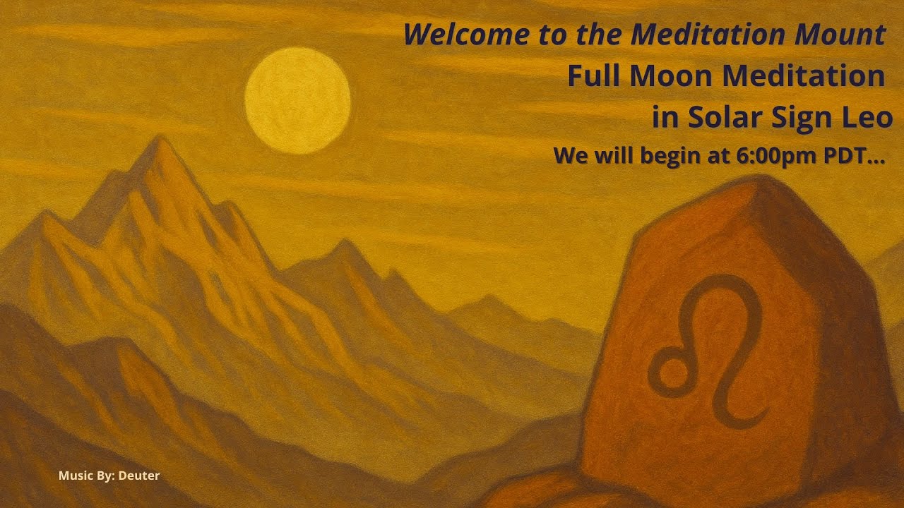 Full Moon Meditation with Michael Lindfield & Diana Lang held in the sun sign of Leo (with the f...