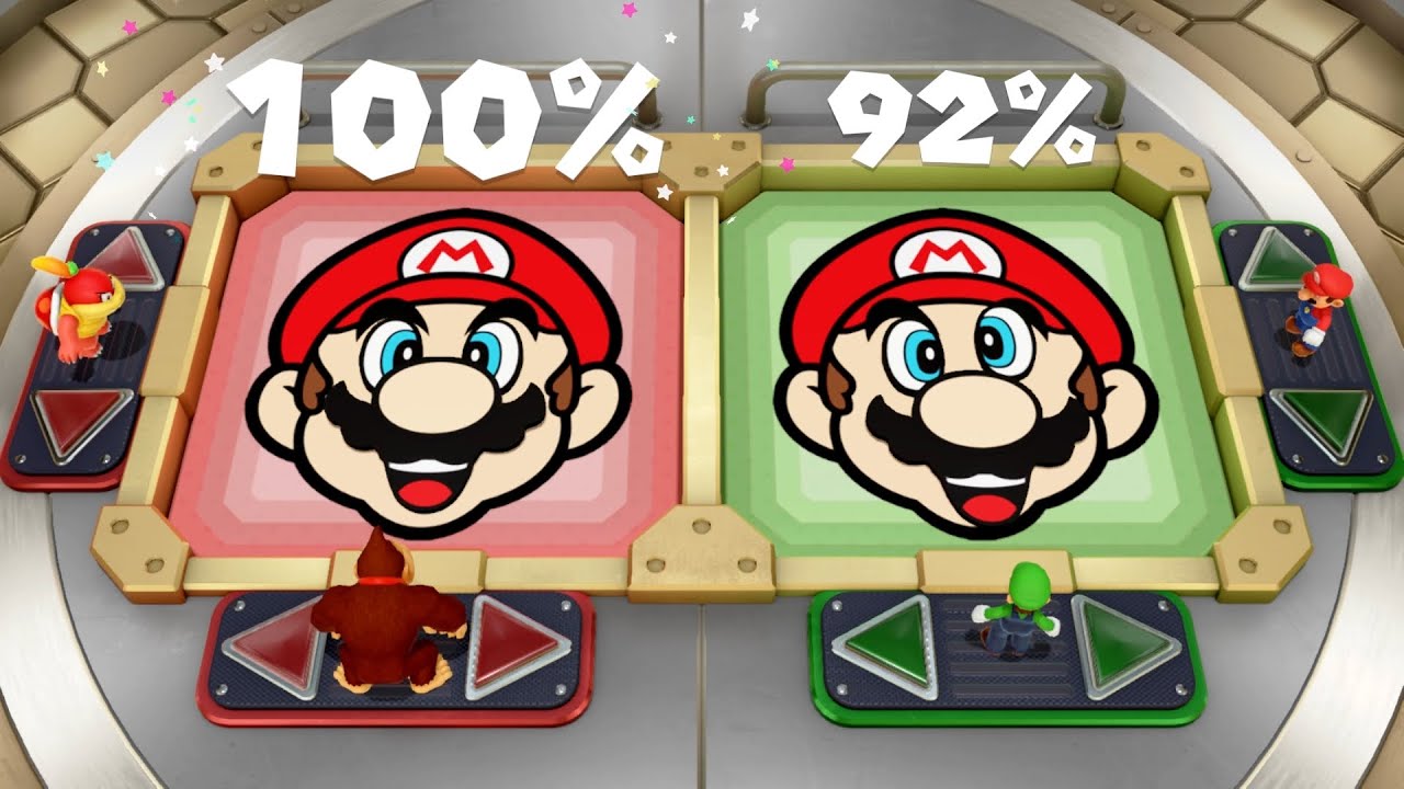 Super Mario Party Partner Party #1745 Domino Ruins Treasure Hunt DK & Pom Pom vs Mario & Luigi