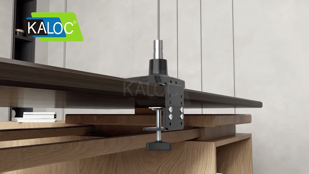 KALOC DS160 SINGLE DESK MONITOR ARM, ADJUSTABLE GAS SPRING