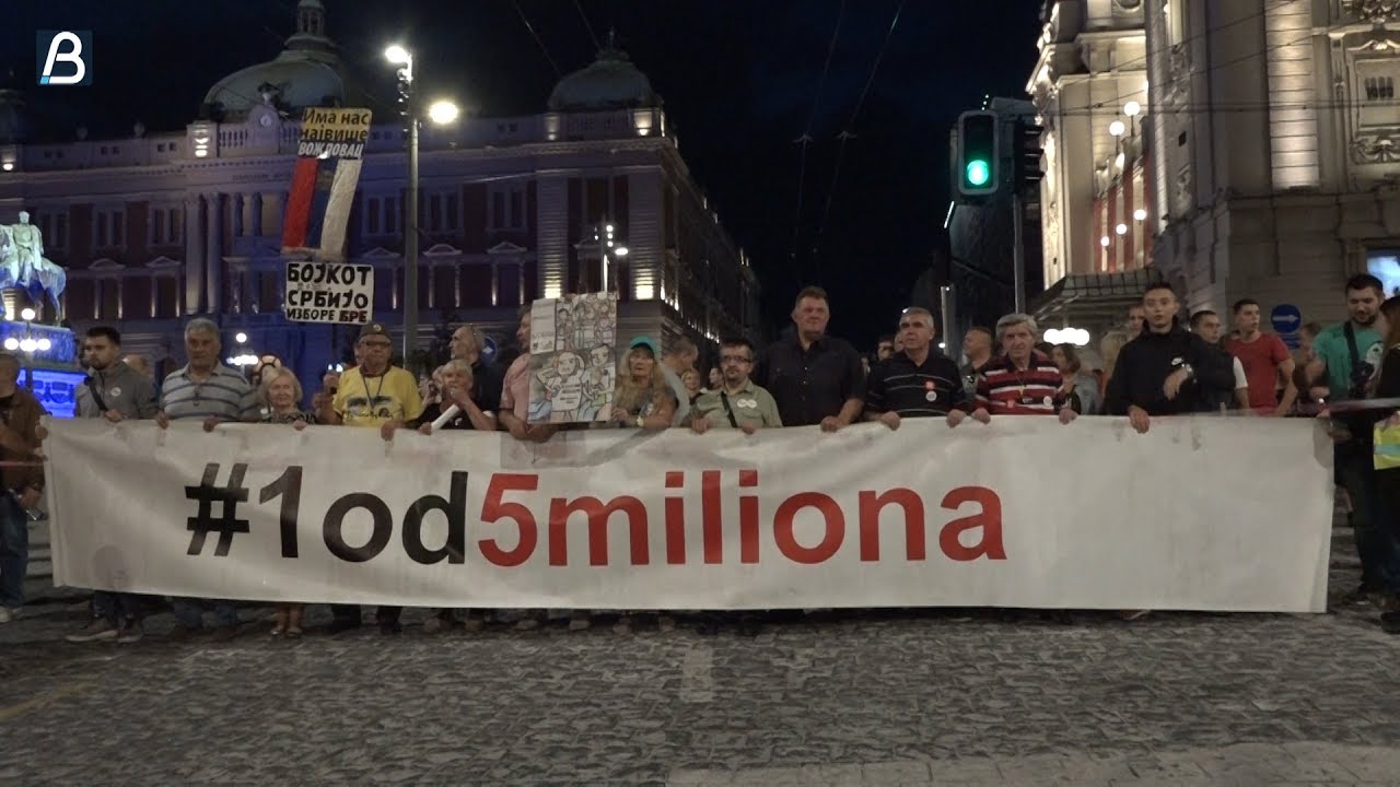Večeras 41. protest Jedan od pet miliona: Brutalni napadi izvr&scaron;itelja i policije