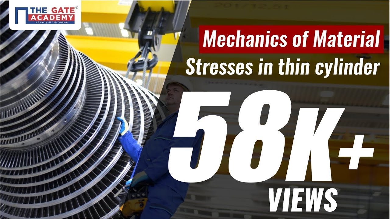 Stresses in Thin Cylinder | Mechanics of Material | Preparation Lectures |  CE, ME