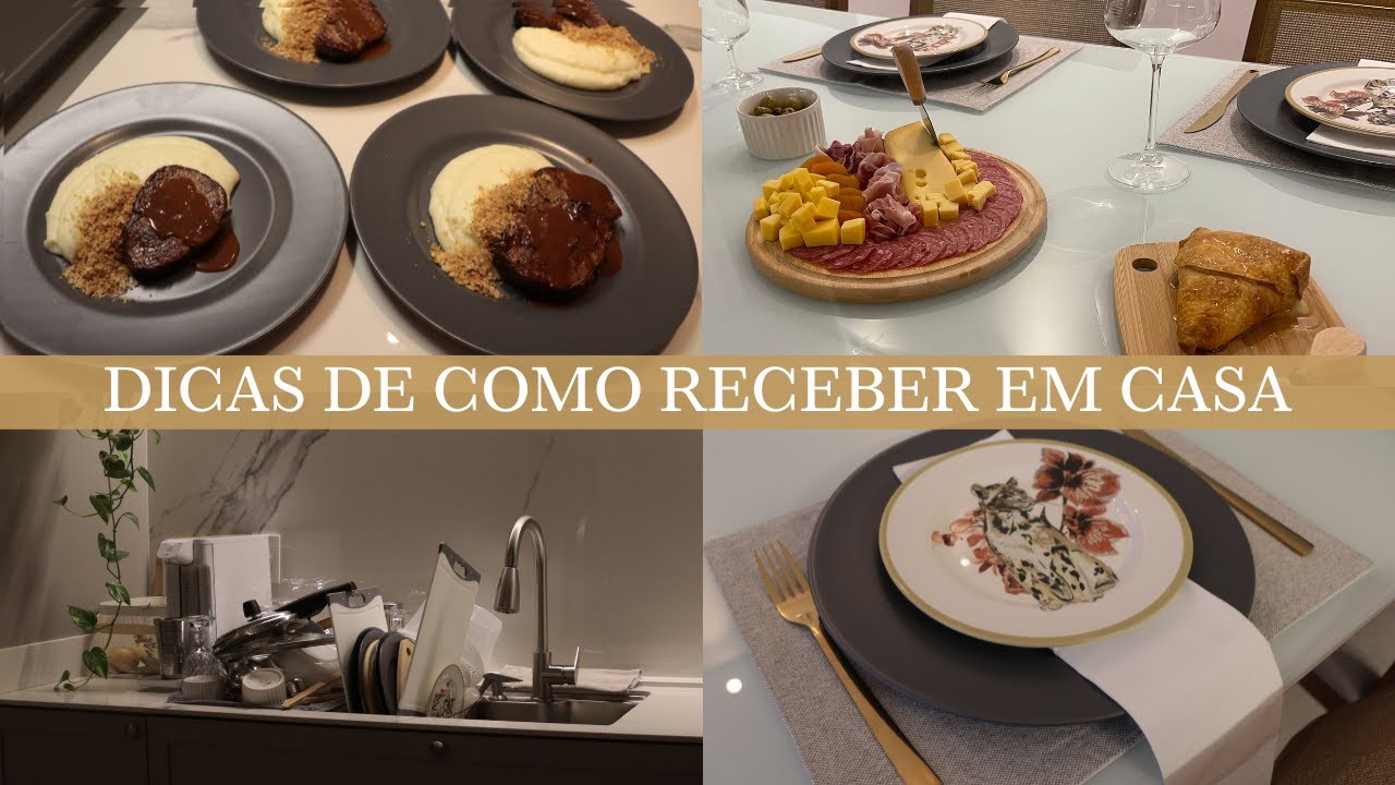 VLOG DIA DE RECEBER EM CASA | organização da casa, tábua de frios e aligot com filé mignon