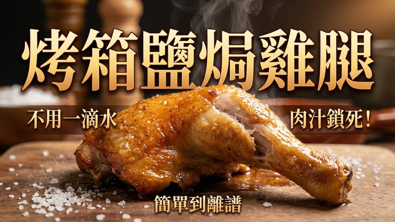 烤箱鹽焗雞腿，雞腿的神仙吃法！自己下廚做飯菜之鹽焗雞腿#雞蛋的神仙吃法 #好好吃飯 #在家做美食