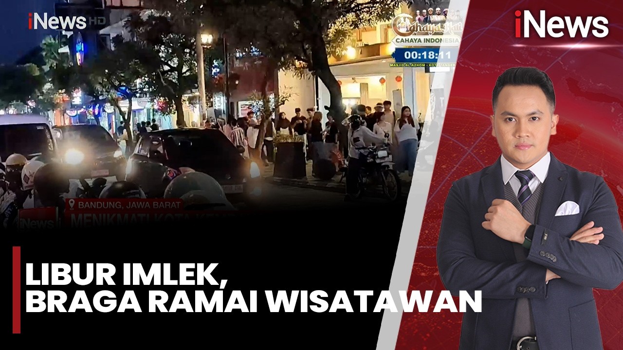 Libur Imlek, Wisatawan Padati Kawasan Braga | iNews Room (15/02)
