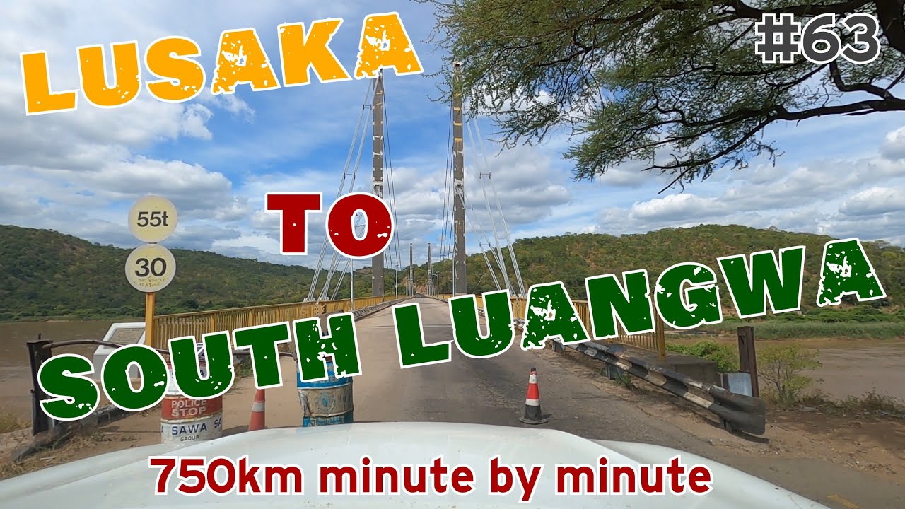 Driving in Zambia : Lusaka to South Luangwa Park (Mfuwe) via Chipata along Great East Road T4